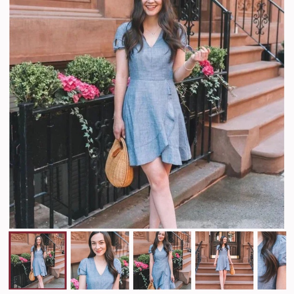 J crew denim dress size 4